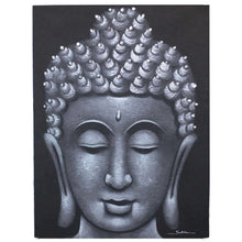 Load image into Gallery viewer, Buddha Painting Grey Brocade - handmade items, shopping , gifts, souvenir