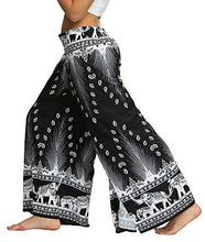 Load image into Gallery viewer, Womens Split Wide Leg Yoga Pants Boho Patterned Hippie Baggy Trousers - handmade items, shopping , gifts, souvenir