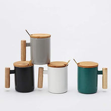 Load image into Gallery viewer, Coffee Tea and Milk Mug Set with Lid and Spoon Coffee Cups Pasal 