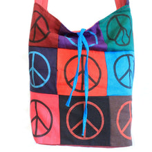 Load image into Gallery viewer, Cotton Patch Sling Bags for Women Fashion Peace Art Festival Designer Style Sale - handmade items, shopping , gifts, souvenir
