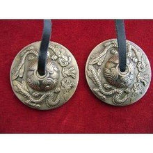 Load image into Gallery viewer, Beautiful Tibetan Buddhist Heart Chakra HandBell Cymbal Bell Pasal 