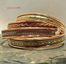 Load image into Gallery viewer, Copper Bracelets Magnetic Cuff Bangel Bracelets Pasal 