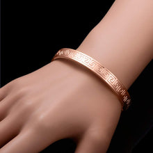 Load image into Gallery viewer, Rose Gold Copper Magnetic Bracelets For Men Women Magnetic Field Therapy Pasal 