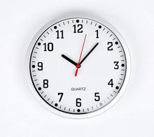 Load image into Gallery viewer, Stylish Modern Wall Clock with Silver Frame AND White Dial Wall Clocks Pasal 