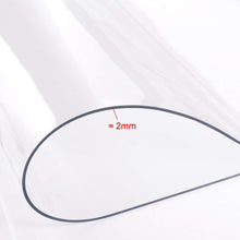 Load image into Gallery viewer, 2mm Strong Clear Plastic Table Cloth Cover Wipeable PVC Waterproof Table Protector Tablecloths Pasal 