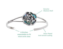 Load image into Gallery viewer, Silver Red Rose Necklace Pendant and Earrings Jewellery Bracelets Pasal 