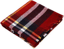 Load image into Gallery viewer, Women Scarves Plaid Blanket Neck Warm Tartan Wrap - handmade items, shopping , gifts, souvenir