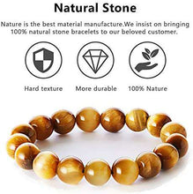Load image into Gallery viewer, Tiger Eye Bead Stretchy Elastic Bracelet Natural Energy Stone - handmade items, shopping , gifts, souvenir