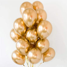 Load image into Gallery viewer, 100 Pcs 5 inch Metallic Gold Balloons Thick Latex Chrome Balloons Balloons Pasal 