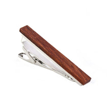 Load image into Gallery viewer, Smart Mens Wood Tie Clip 3 pcs Natural Tie Bar Tie Clips Pasal 