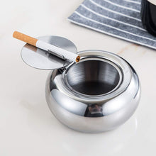Load image into Gallery viewer, Ashtray with Lid Stainless Steel Cigarette Cigar Ash Trays Pasal 
