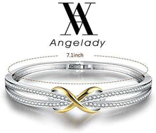 Load image into Gallery viewer, Angelady Silver Infinity Ladies Bracelets Bangles - handmade items, shopping , gifts, souvenir

