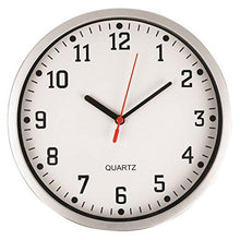 Load image into Gallery viewer, Stylish Modern Wall Clock with Silver Frame AND White Dial Wall Clocks Pasal 