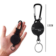 Load image into Gallery viewer, 2 Pcs Reel Clips Retractable Badge Holder with Key Belt Keyring Pasal 
