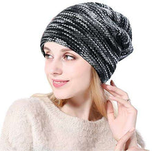 Load image into Gallery viewer, Unisex Beanie Hat Slouchy Warm Knitted Winter Hat Ski Hat Skull Cap Baggy Bobble Hat with Soft Fleece Lining - handmade items, shopping , gifts, souvenir