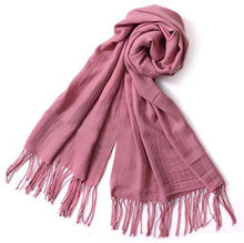 Load image into Gallery viewer, Winter Long Wool Soft Warm Tassel Scarves for Women Men Ladies - handmade items, shopping , gifts, souvenir