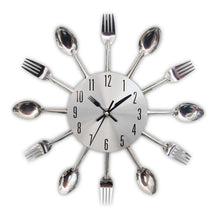 Load image into Gallery viewer, 3D Removable Modern Creative Spoon Fork Wall Clock Wall Clocks Pasal 