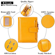 Load image into Gallery viewer, Womens RFID Blocking Leather Small Wallets Pasal 