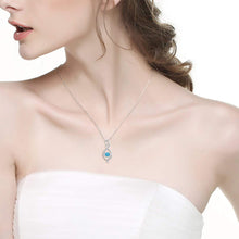 Load image into Gallery viewer, Gifts for Women Birthstones Jewellery Blue Topaz Garnet Necklace Necklaces Pasal 