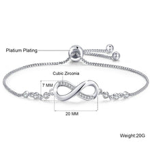 Load image into Gallery viewer, Sterling Silver White Gold Plated Bracelet Bracelet Pasal 