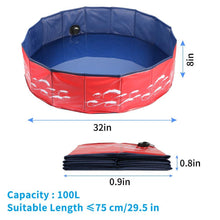 Load image into Gallery viewer, Foldable Pet Dogs Paddling Pool Puppy Cats Dog Pools Pasal 