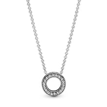 Load image into Gallery viewer, Signature Womens Sterling Silver Circle Collier Pendant Necklac Necklaces Pasal 

