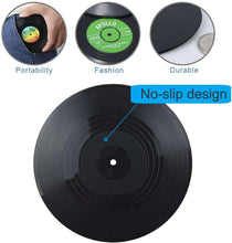 Load image into Gallery viewer, 6 PCS Retro Vinyl Cup Mat Record Style Coaster Non-slip Insulated Coffee Drink Mat - handmade items, shopping , gifts, souvenir