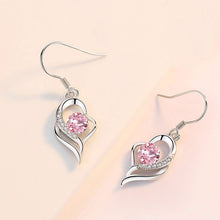 Load image into Gallery viewer, Sterling Silver Heart Earrings and Necklace Set Earrings Pasal 