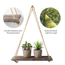 Load image into Gallery viewer, Wooden Floating Shelves with String Rope 2 Packs Floating Shelves Pasal 