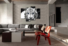 Load image into Gallery viewer, Black &amp; White 4 Panel Wall Art Painting Blue Posters &amp; Prints Pasal 
