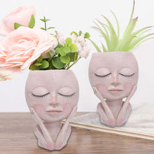 Load image into Gallery viewer, Resin Flower Pot Vase Artistic Sculpture Flower Pots Pasal 