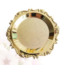 Load image into Gallery viewer, Golden Jewelry Display Dish Plate Pasal 