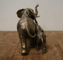Load image into Gallery viewer, Reflections Bronze Effect Elephant and Calf Figure Ornament Statues Pasal 