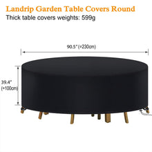 Load image into Gallery viewer, Extra Large Garden Furniture Covers Round Garden Table Furniture Sets Pasal 