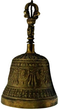 Load image into Gallery viewer, Bell Metal Tribhu Ghanta Bell with Dorje Handle Bell Pasal 