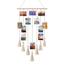 Load image into Gallery viewer, Hanging Photo Displays Wall Picture Frames Organizer for Home Decor Clip Photo Holders Pasal 