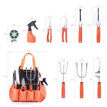Load image into Gallery viewer, Upgrade 10 Pieces Garden Tools Set Stainless Steel Tool Sets Pasal 