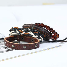 Load image into Gallery viewer, Bracelets Braided Leather Wristband Bracelet Pasal 