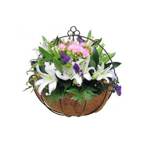 Load image into Gallery viewer, Hanging Plant Pot Hanging Baskets Outdoor Iron Hanging Planters &amp; Baskets Pasal 