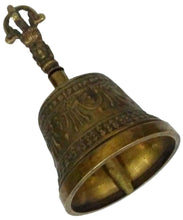 Load image into Gallery viewer, Bell Metal Tribhu Ghanta Bell with Dorje Handle Bell Pasal 