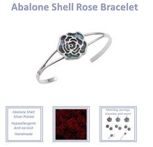 Load image into Gallery viewer, Silver Red Rose Necklace Pendant and Earrings Jewellery Bracelets Pasal 