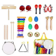 Load image into Gallery viewer, Percussion Musical Instruments Set for Kids 24 Pieces Rhythm Band Toys Set Drums &amp; Percussion Pasal 
