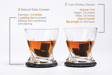 Load image into Gallery viewer, Whisky Stones and Glasses Gift 8 Whisky Stones Barware Sets Pasal 