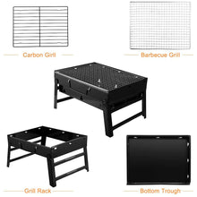 Load image into Gallery viewer, Barbecue Grill Portable Folding Charcoal Barbecue Desk Tabletop Charcoal Barbecues Pasal 