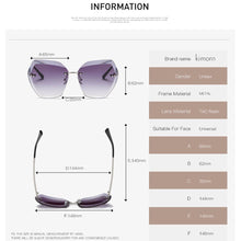 Load image into Gallery viewer, Sunglasses For Women Oversized Rimless Diamond Cutting Lens Sunglasses Pasal 

