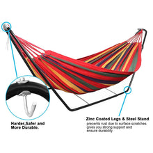 Load image into Gallery viewer, Hammock with Stand Double 2 person with Frame Metal Stand Hammocks Pasal 