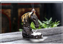 Load image into Gallery viewer, Creative Horse Incense Holder Burner Cone Stick Holder Backflow - handmade items, shopping , gifts, souvenir
