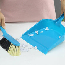 Load image into Gallery viewer, Dustpan and brush set Pack of 2 Blue and Grey Dustpan &amp; Brush Sets Pasal 
