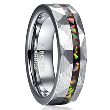 Load image into Gallery viewer, Mens Womens Hammered Faceted Tungsten Ring 6mm Rings Pasal 
