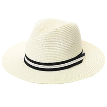 Load image into Gallery viewer, Unisex Straw Sun Hat Women Men Panama Hats Pasal 